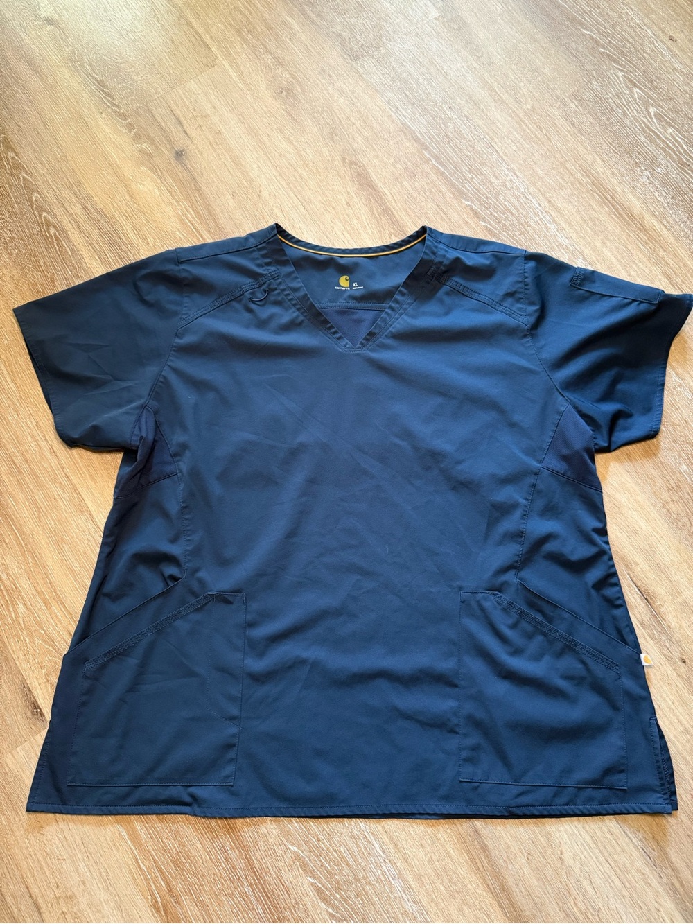Carhartt Navy Men’s Scrubs Short Sleeve Top Size XL